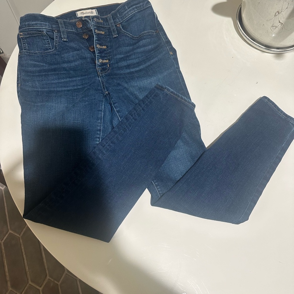 Madewell 9 in high rise skinny